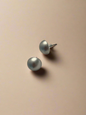 Horizon Half Circle Stud Post Back Earrings