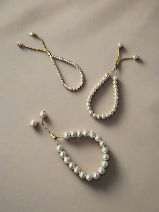 Sophisticated Adjustable Pearl Bracelet