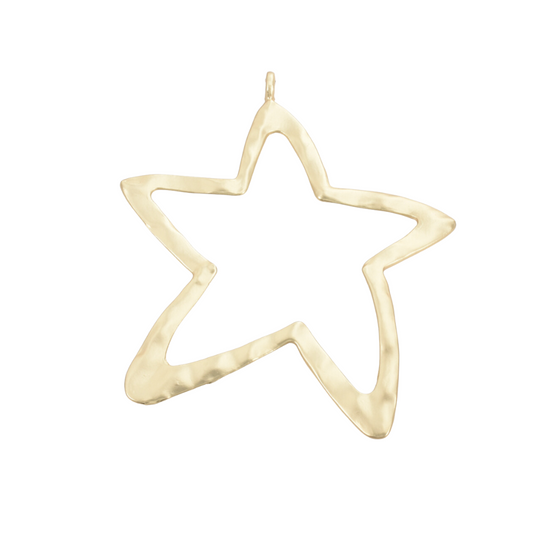 Large Open Star Bag Charm