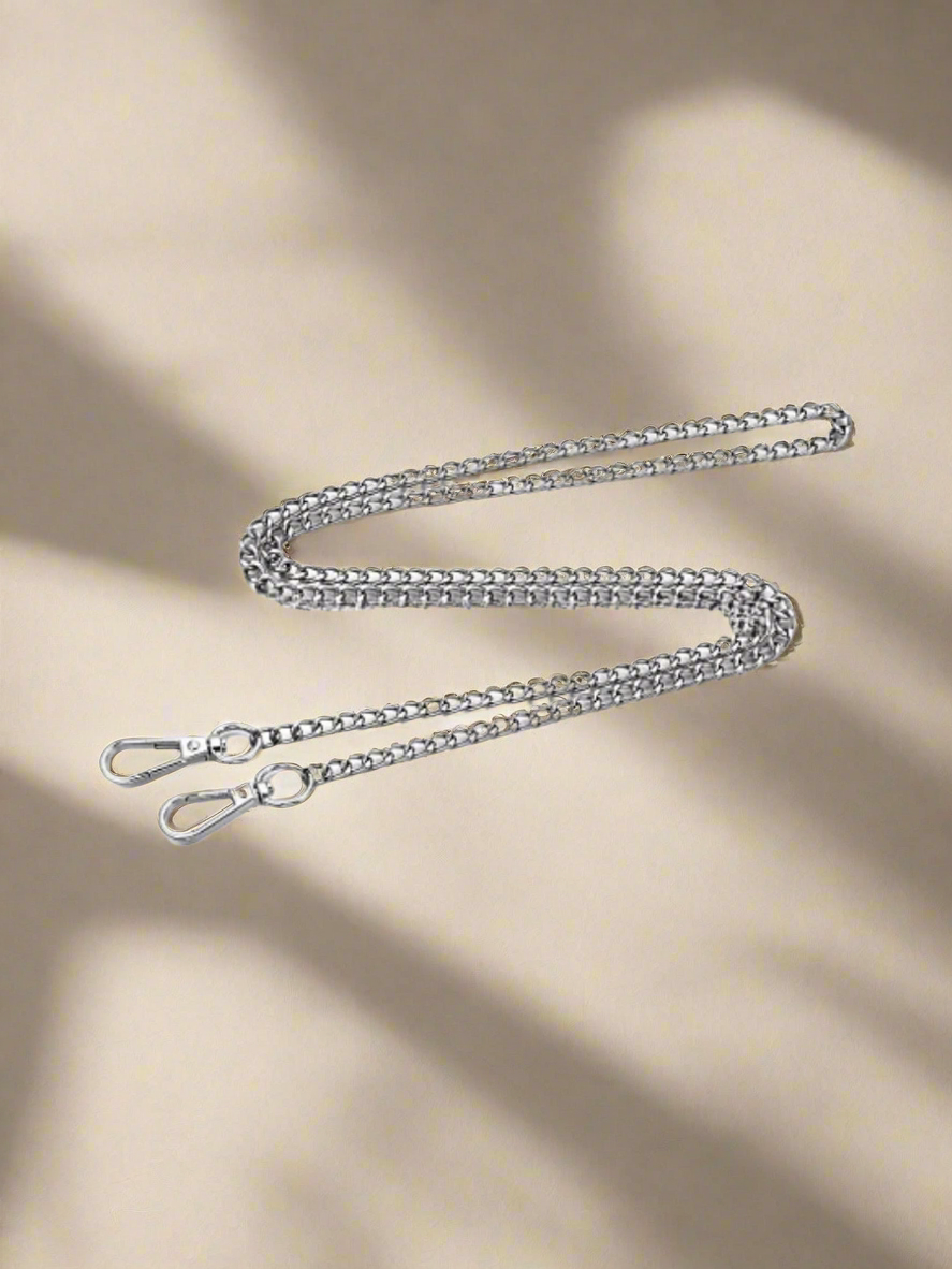 Long Oval Link Chain Bag Charm