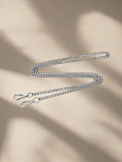 Long Oval Link Chain Bag Charm