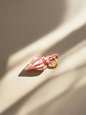 Mystic Purple Conch Shell Gold Enamel Charm