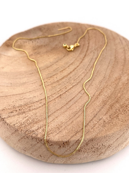 Sleek Box Chain Threader Necklace