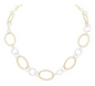 *PREORDER* Marah's Mixed Metal Oval Geometric Necklace