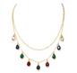 Ivona's Celebration Layered 9 Teardrop Crystal Necklace