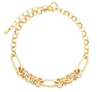 Find Your Strength Metal Chain Bracelet