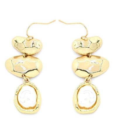 Jess' Elevated Pearl Look Dangle Earring
