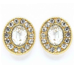 Understated Elegance Crystal Post Back Earring