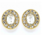 Understated Elegance Crystal Post Back Earring