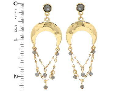 Under a T-Bar Moon Post Back Earring