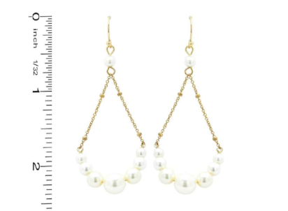 Toshia's Pearl Drop Hook Earring