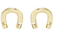 London Skye Gold Horseshoe Stud Earrings