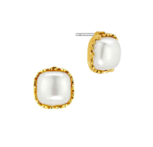 Pamela's Elevated Pearl Post Earring