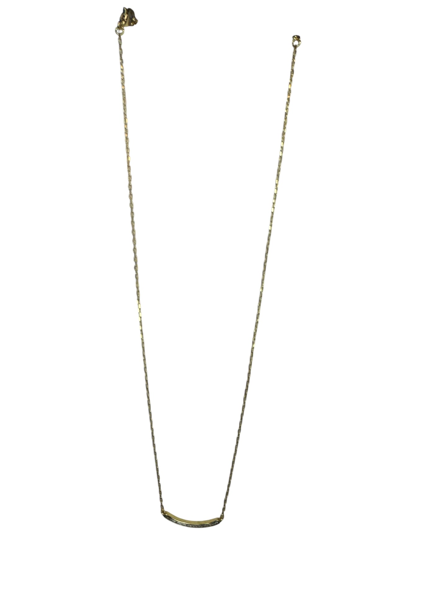 Beautiful Smile Necklace with Pave 18K Gold Dipped