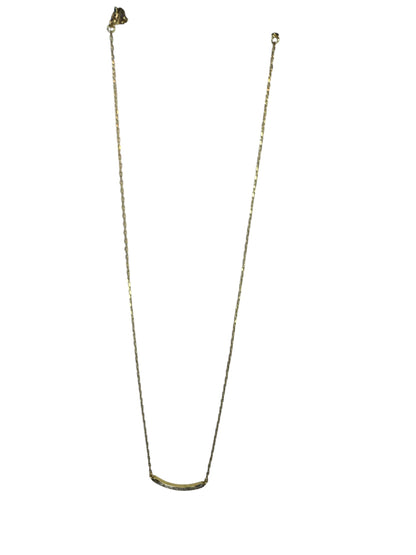 Beautiful Smile Necklace with Pave 18K Gold Dipped