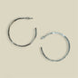 Alexis is a Classy Lady Classic 45MM Silver Hoop
