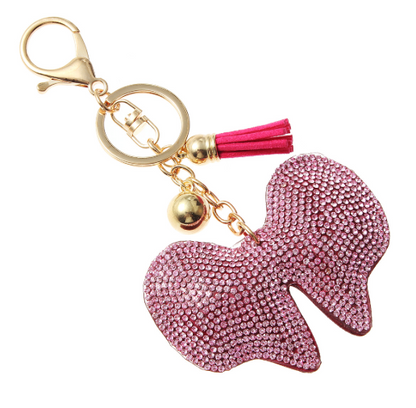 Rhinestone Crystal Cushion Bag Charm