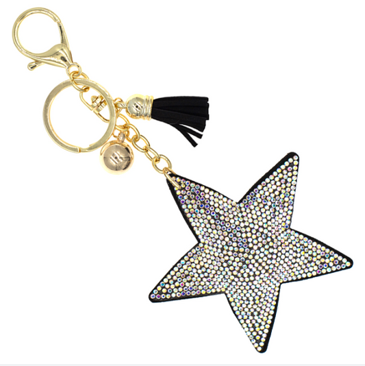 Rhinestone Crystal Cushion Bag Charm