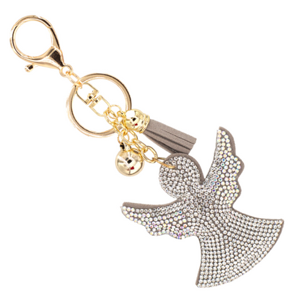 Rhinestone Crystal Cushion Bag Charm