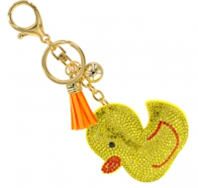 Rhinestone Crystal Cushion Bag Charm