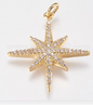 Large GD Star Charm Pendant