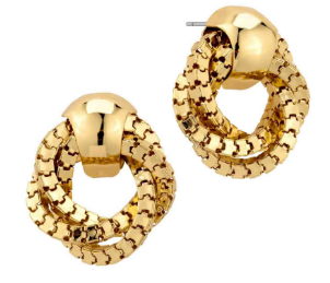 Alivia Chain Metal Link Knot Post Back
