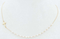 Dainty Cross with Mini Pearl Chain Necklace