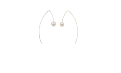 *PREORDER* Avery Freshwater Pearl Drop Threader Earring in Gold