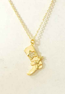 *PREORDER* Dallas Cowboy Boot with Pave Star Pendant Necklace