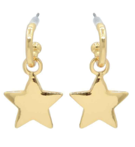 Shooting Star Post Back Earrings