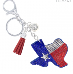 Rhinestone Crystal Cushion Bag Charm