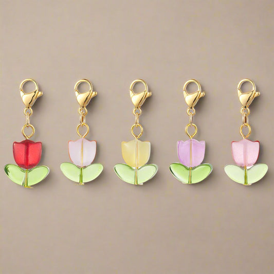 Tulip Lobster Clasp Bag Charm