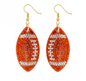 UT Orange Rhinestone Suede Cushion