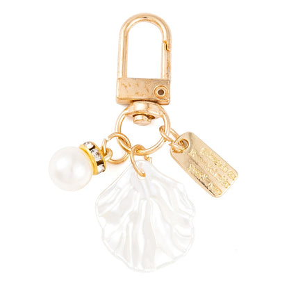 Shell & Pearl Beach Vibes Key Chain Bag Charm