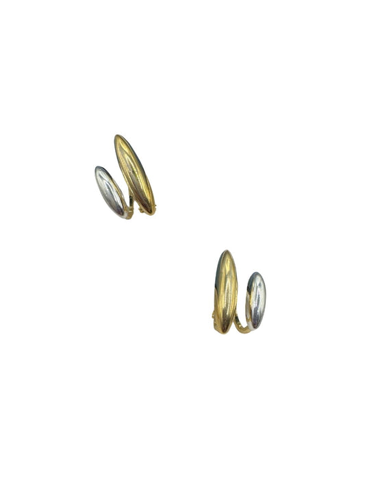 *PREORDER* Jules Mixed Metal Double Open Hoop Post Back Earrings