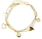 Show Me Some Love Multi Heart Charm Bracelet