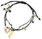 Nature Zen Leaf, Star, Horn Thread Bracelet