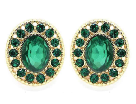 Understated Elegance Crystal Post Back Earring