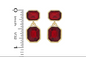 Jeaneane's Bella Elegance Post Back Crystal Drop Earrings