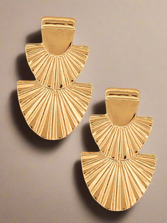 Fan Flair Drop Earrings